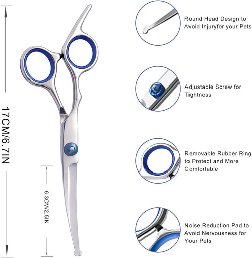 Curved Dog & Cat Grooming Scissors