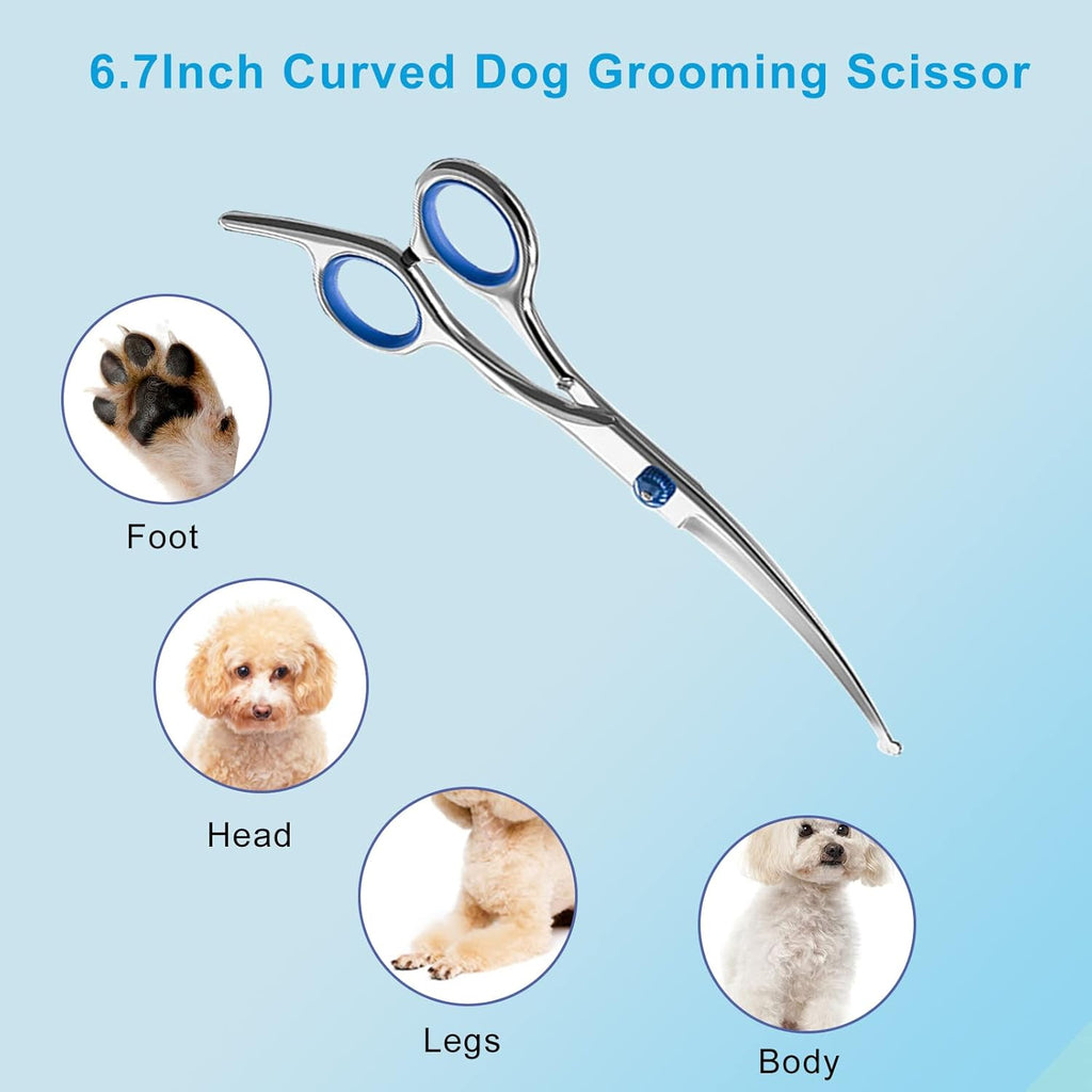 Curved Dog & Cat Grooming Scissors