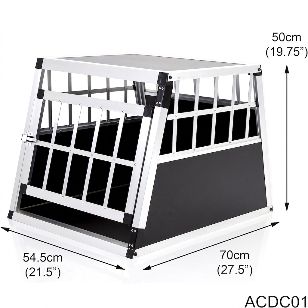Aluminium Car Dog Crate & Pet Travel Carrier