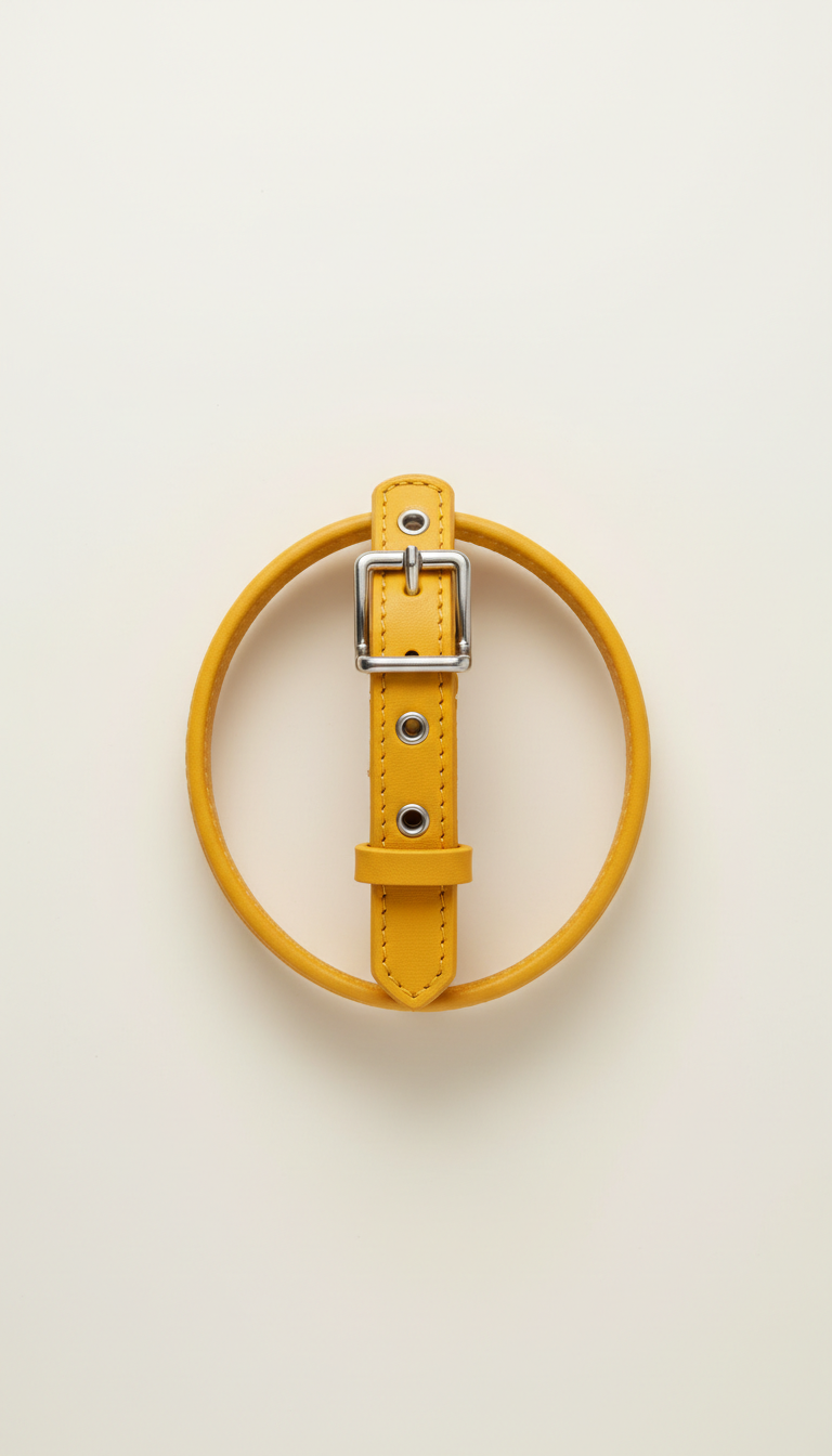 Buttery Leather Collar With Color Pop