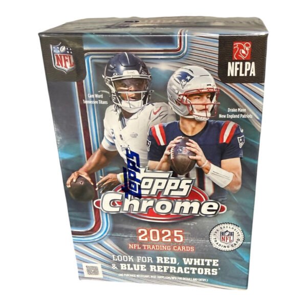 2025 Topps Chrome Football Blaster Box